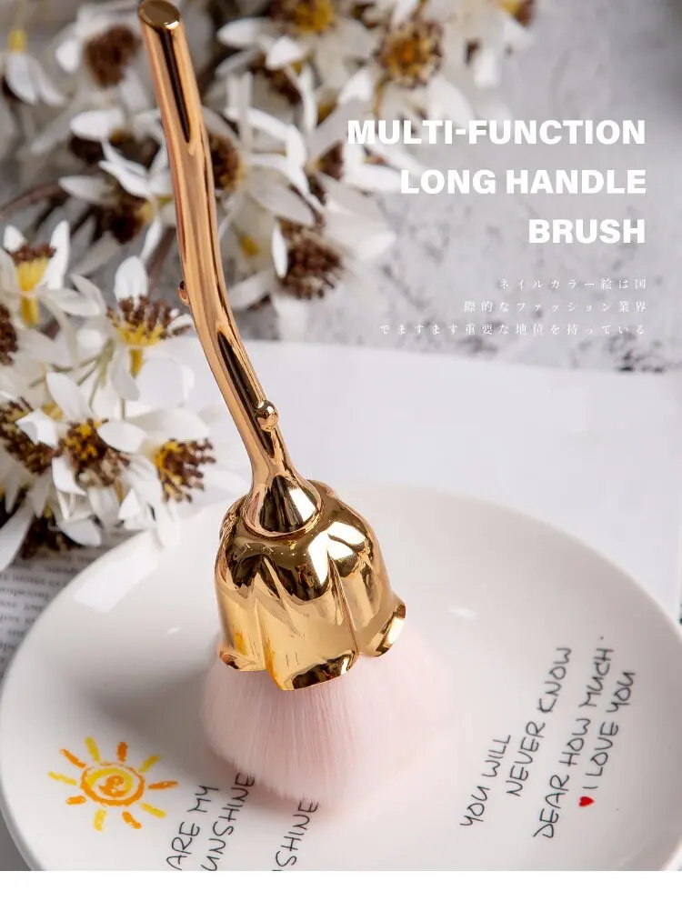 Nail Art Brush Remove Nail Dust Brush Acrylic UV Gel Polish Powder Cleaning Tool Beauty Makeup Brushes Manicure Accessories