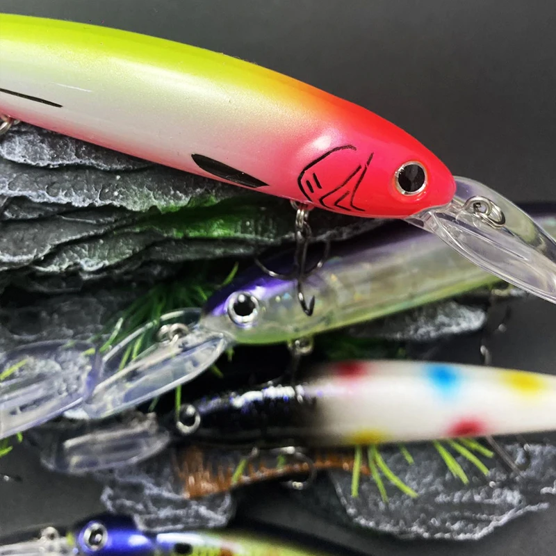 1pcs Floating Minnow 145mm 16.8g Surface Trolling Fishing Lure Seawater Bass Trout Fishing Tackle Wobblers Pesca Hard Bait 9187