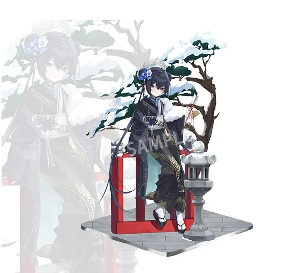 

Anime Genshin Impact Beelzebul Double-Sided Stand Figure Acrylic Model Plate Cosplay Collection Desktop Decor Gifts New EIV