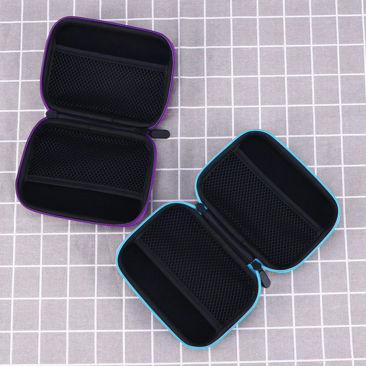 

Large Capacity Perfume Lipstick Storage Bag Shockproof Essential Oil Organizer Travel Makeup Case For Women Purple