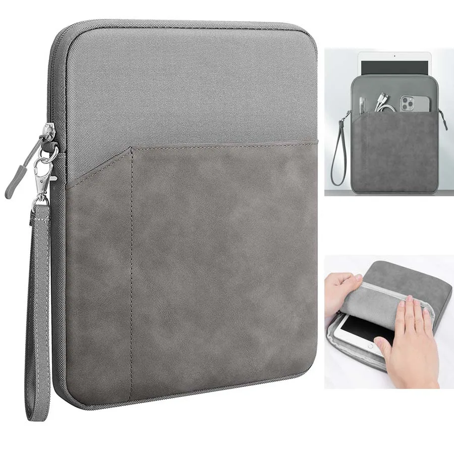 

Чехол для планшета Doogee Tab G6 Max, сумка для переноски, чехол на молнии с ремешком, карман для хранения, водонепроницаемый чехол, бархатная подкладка, защита от падения, бампер