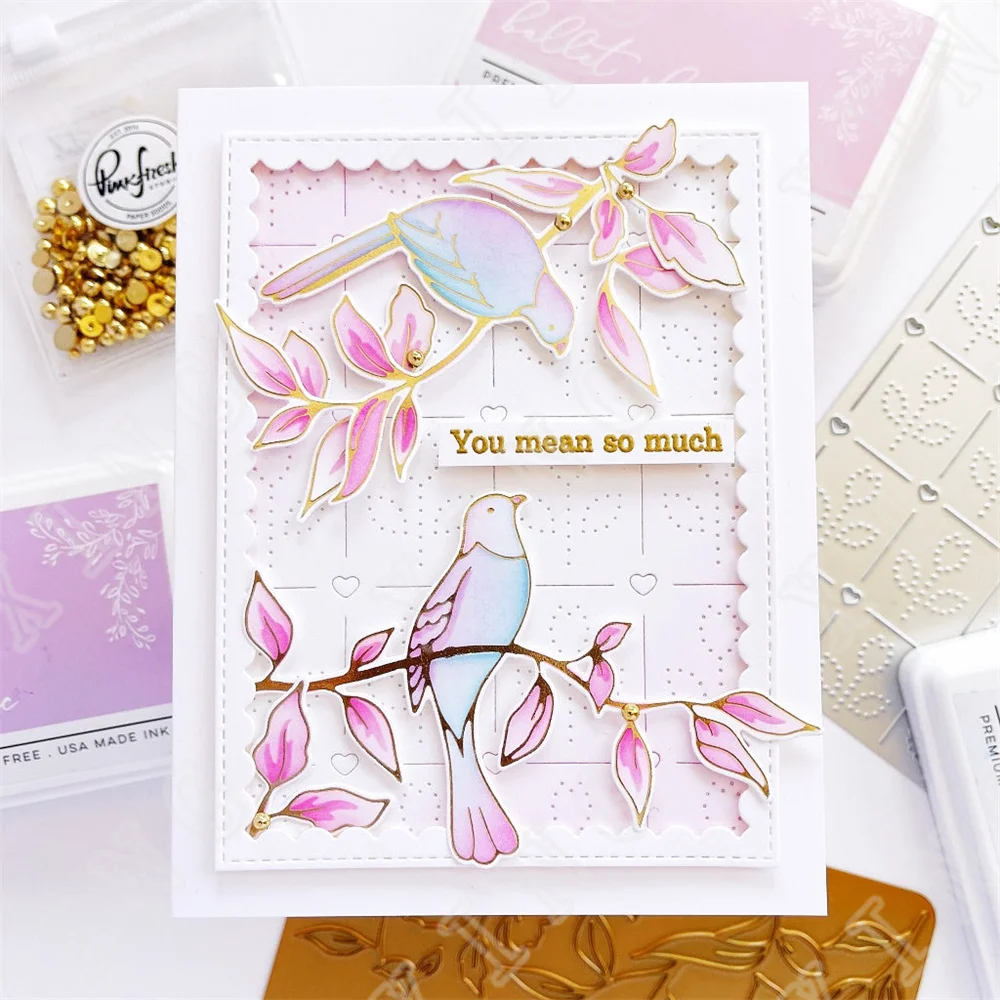 Valentine's Day Hearts Stars Lily Flowers Frame Metal Cutting Dies Clear Stamps Stencil Hot Foil Scrapbook Diary Decoration - Image 2