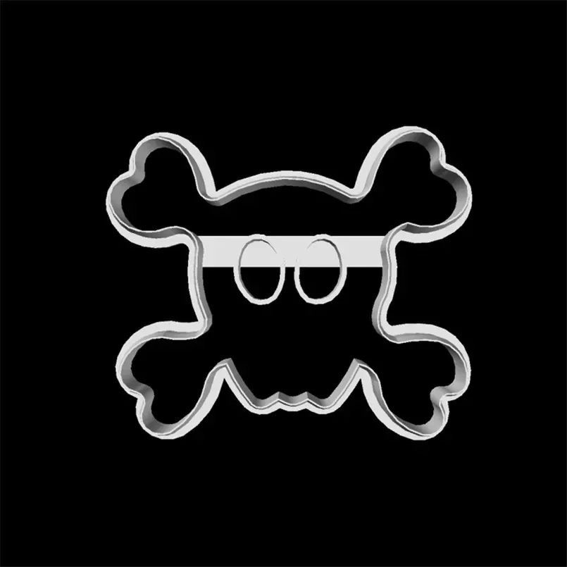 

Undead Skull Modeling,Three-Dimensional Technical Design,Cake Cookie Decorating Fondant Cutters Tools