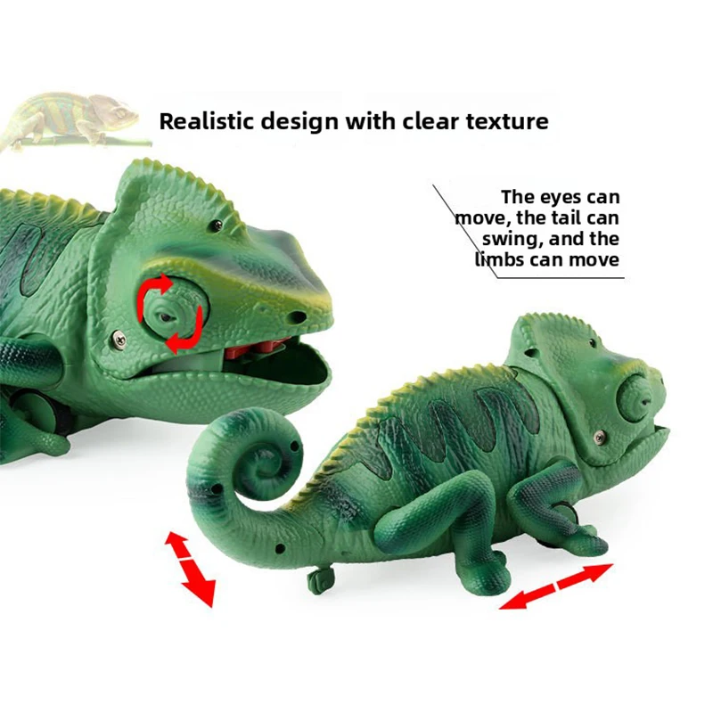 Juguete camaleón con Control remoto, Animal realista, infrarrojo, camaleón RC, camaleón falso, juguetes eléctricos, recuerdos de fiesta, suministro de fiesta