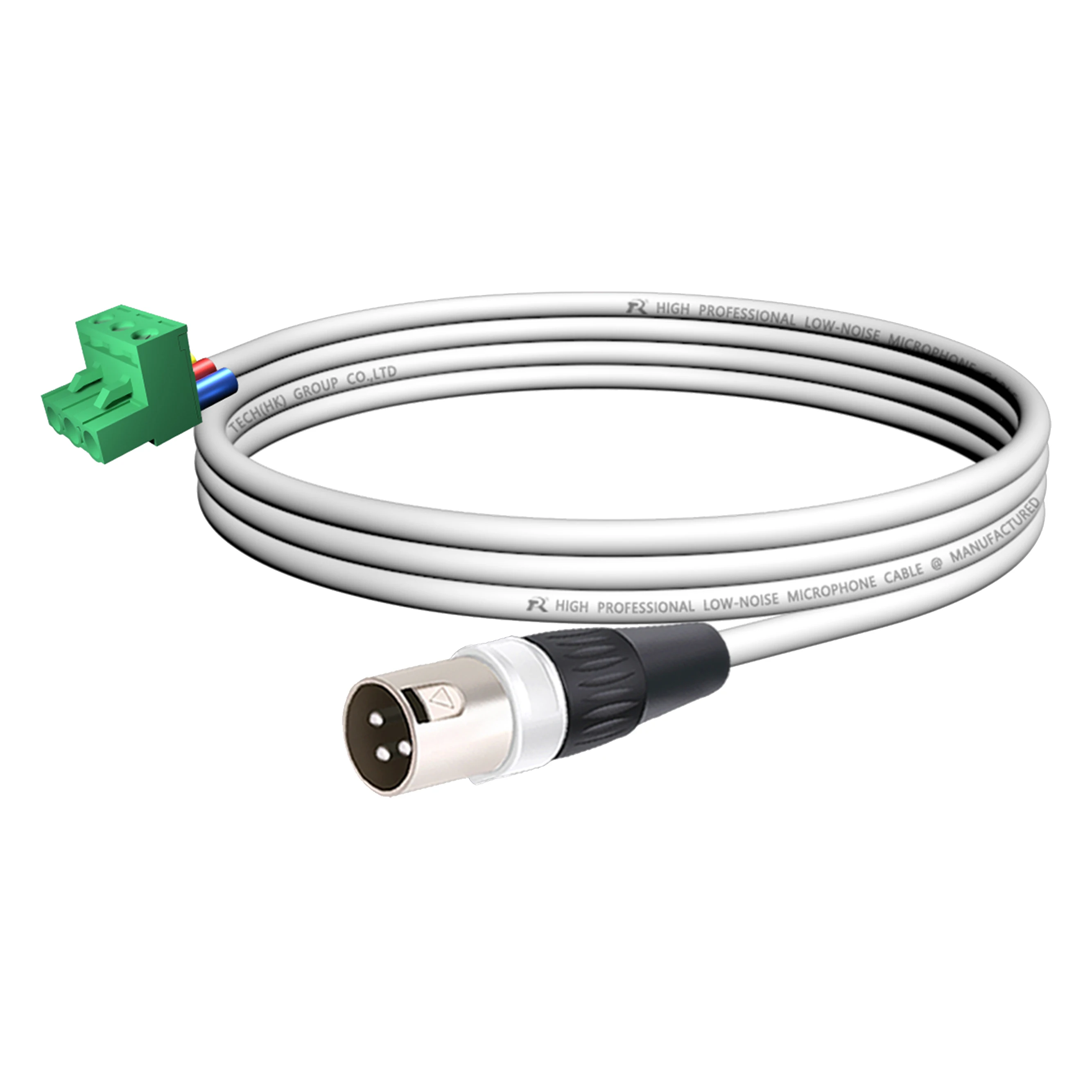 Interconnect, 5,08 mm 3-poliger Plug-and-Play-Phoenix-Stecker für 3-polige Cardano-Audio-Kabel (weiblich/männlich), silberfarbener Metallsteckerkörper – Detail 8