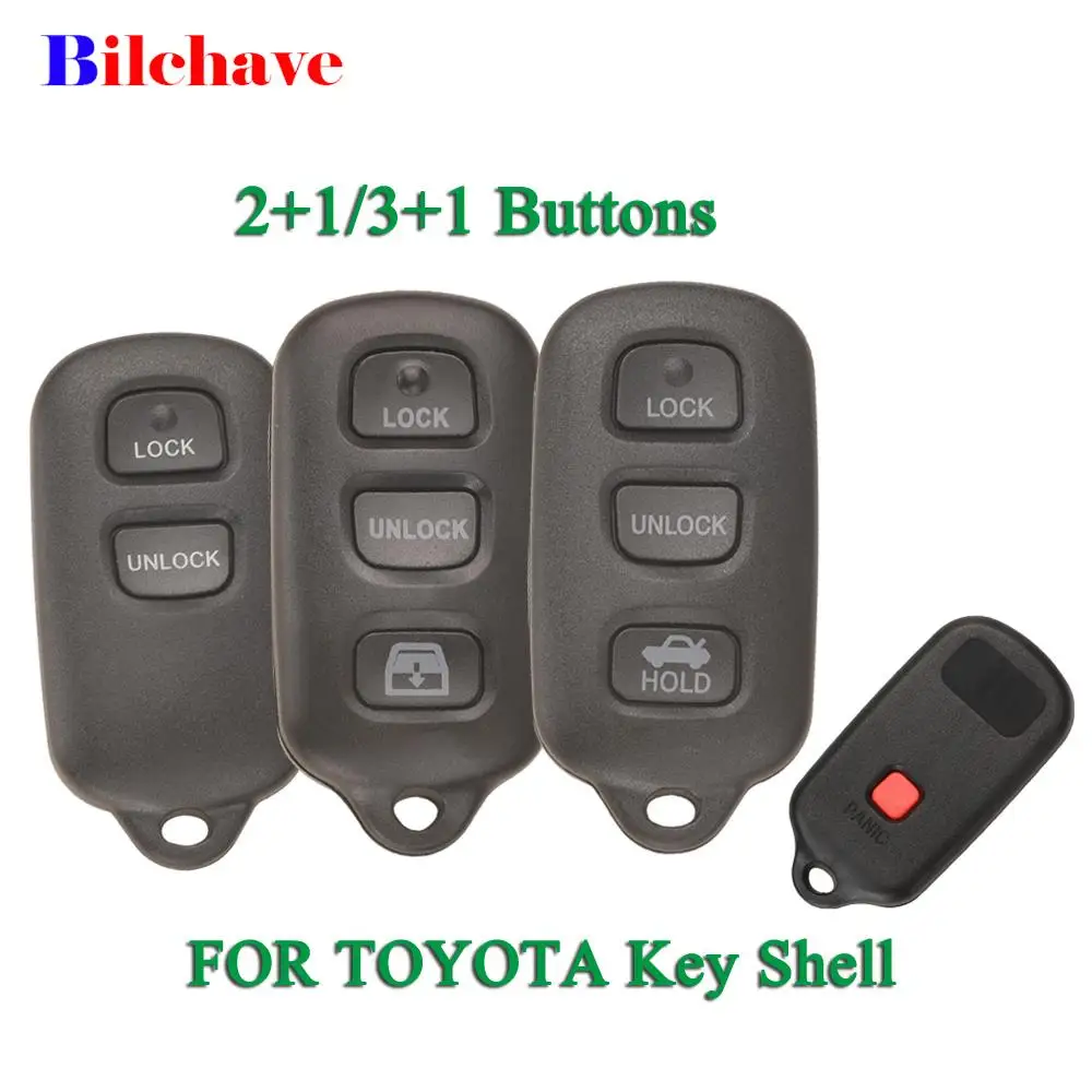 jingyuqin 3/4 buttons panic keyless remote control housing for Toyota Sequoia 4-Runner 4Runner 2003-2008 Keyless replacement