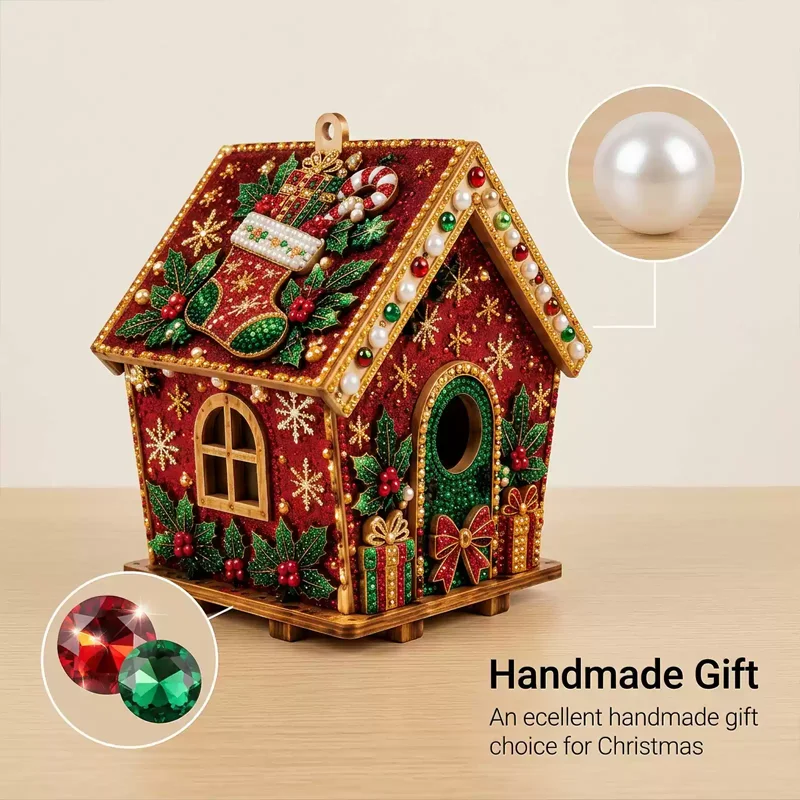 Christmas House 3D Diamond Pai - огляд і ціна Art And Craft Xmas Tree