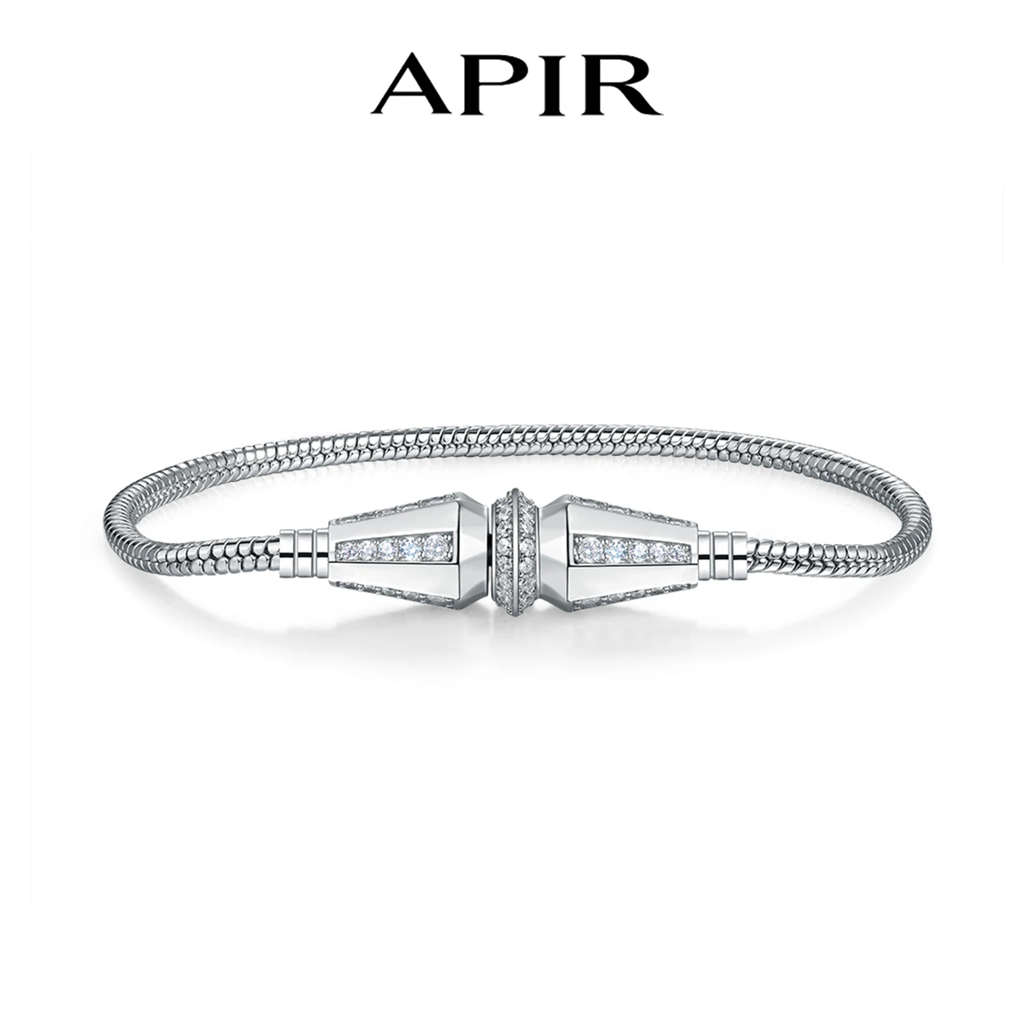 

APIR 14K Gold Plated Zircon Inlaid Bracelets Bohemian Style Snake Chain Bracelet Gift for Men Women Fashion Luxury Brand Jewelry