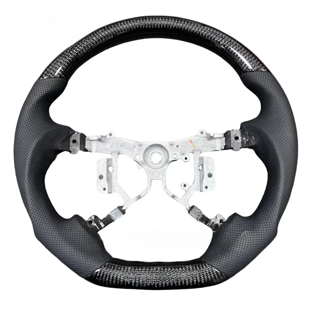 

Спортивный стиль, автомобильные кожаные чехлы на руль из углеродного волокна, многонациональные кнопки для Toyota Camry Hilux Vigo 2014,