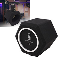 Recording Vocal Isolation Booth Reduce Distractions Microphone Windscreen Noise Cancelling Detachable for Outdoor Performances