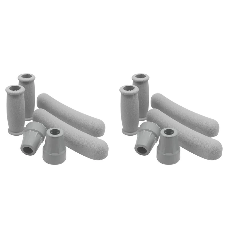 A27U Upgraded Replacement Crutch Pads 12 Pieces Crutch Replacement Kit With Armpits Hand Grips Covers Crutch Hand Grip And