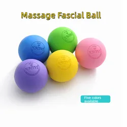 Bola de masaje de Fascia de goma para Yoga, Fitness, relajación muscular, alivio del dolor, Bola de masaje de Lacrosse, Bola de fisioterapia portátil