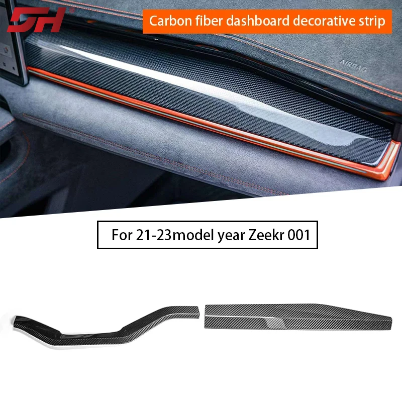 

dry carbon fiber dashboard decorative strip for Zeekr 001 2021-2023