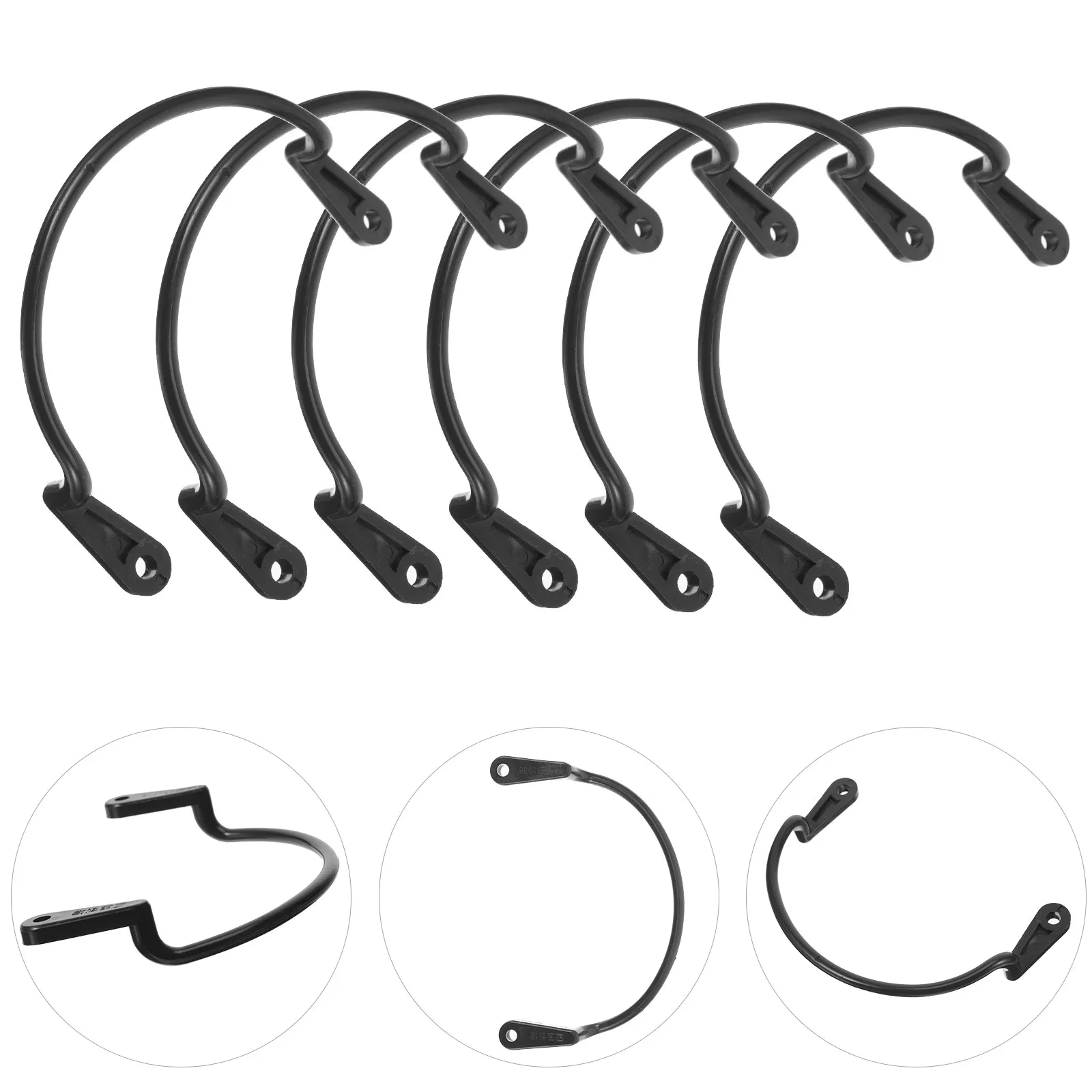 

6Pcs Billiard Pool Table Pocket Holders Plastic Stable Hanging Accessories Noise Vibration Reduction Pool Table Pockets