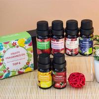 6pcs/set Fruity Essential Oils Kit Fruit Aromatherapy Essential Oil Christmas Fragrance Oils Cherry Pineapple Strawberry Grape