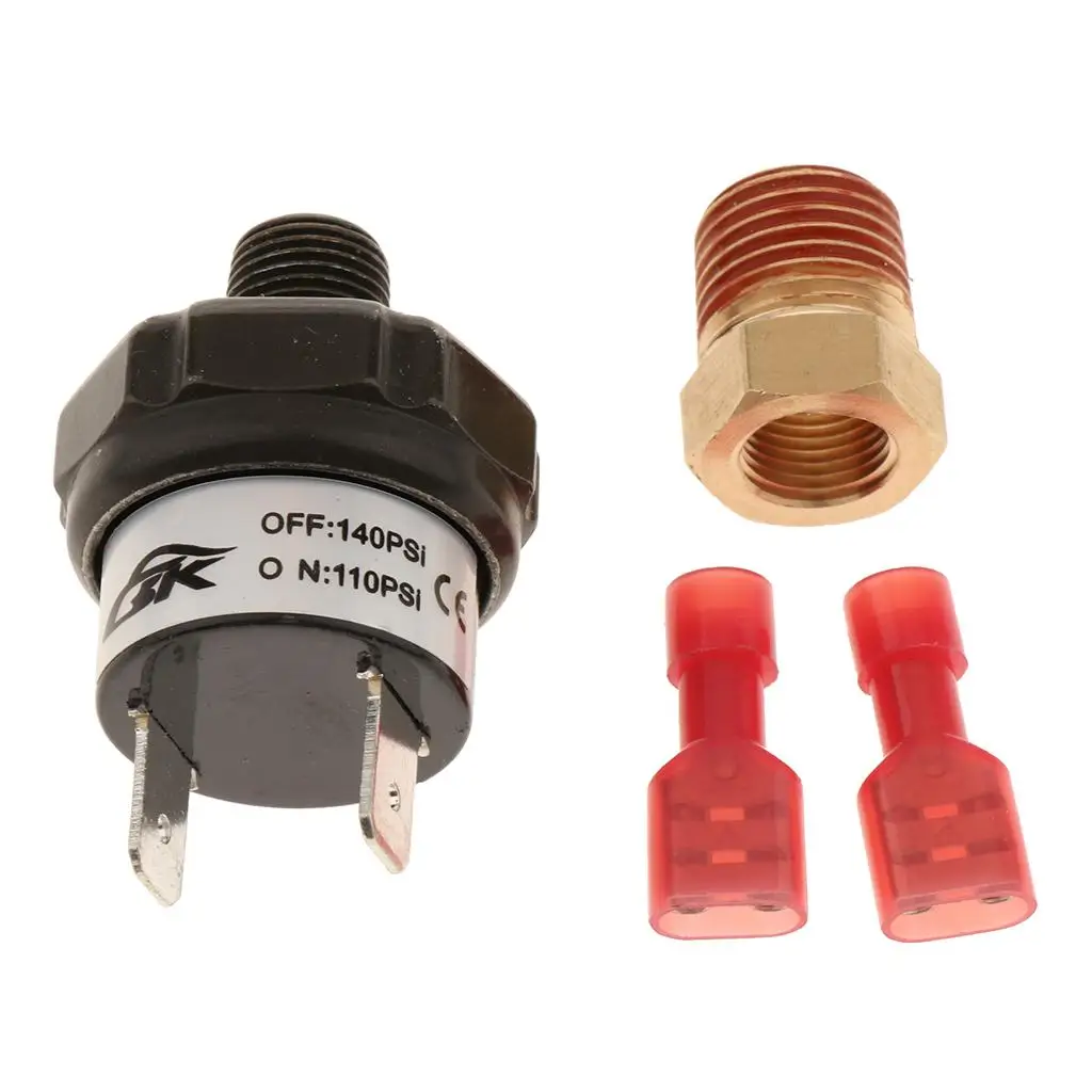 110-140 PSI Air Compressor Pressure Switch - Tank Mount Type (Terminals