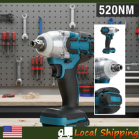 Home Multi-Function Electric Wrench 520nm Brushless Cordless Drill Cordless Impact Wrench Compatible For Makita 18V Batteries