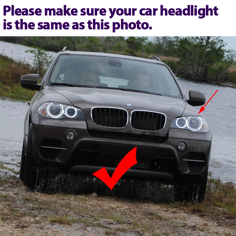 Error Free White LED Angel Eye  Ring Marker Light Bulbs For BMW X5 X5M E70 X6 X6M E71 E72 2007-2011