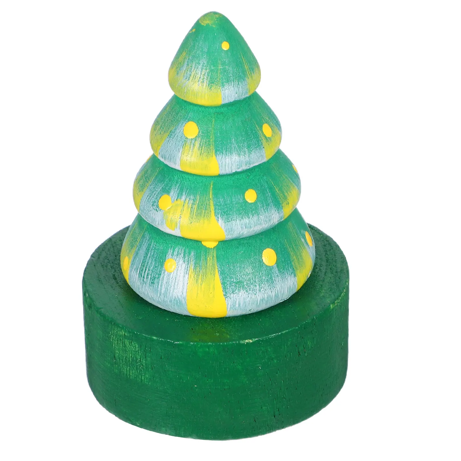 Mini Christmas Tree Pencil Sharpener Wooden Manual Crank Sharpener for School Classroom Projects Holiday Stocking