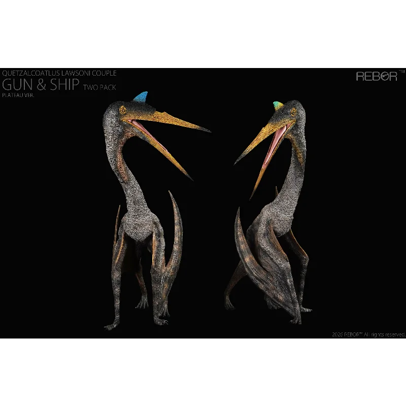 

REBOR 1:35 Копия пары братьев-близнецов Кетцалькоатлусов Нортропи, две фигурки, версии Floodplain и Platune, коллекционная модель