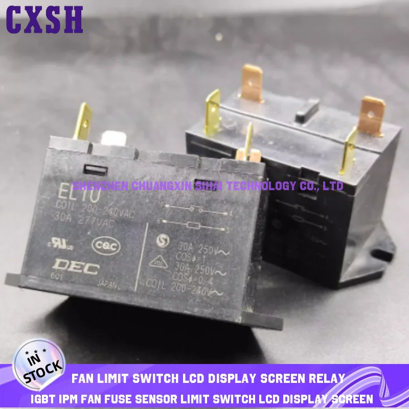 OA 5669.12/983/61 24V 8 feet 8A , EL1U 200-240VAC 30A 277VAC High Power Relay