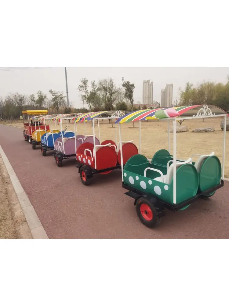 Electric amusement equipment for sightseeing in scenic areas, parks, squares, and trackless buses