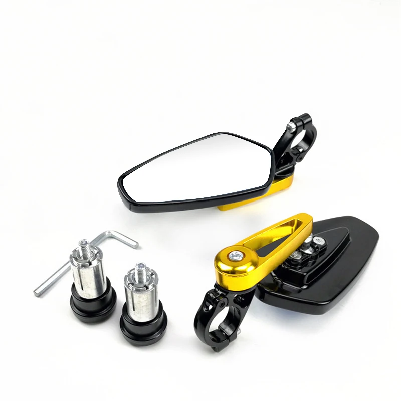 Eafc 1 Paar 7/8 "22Mm Motorfiets Achteruitkijkspiegels Universele Scooter Bar Stuur Spiegel Achteruitkijkspiegel Accessoires