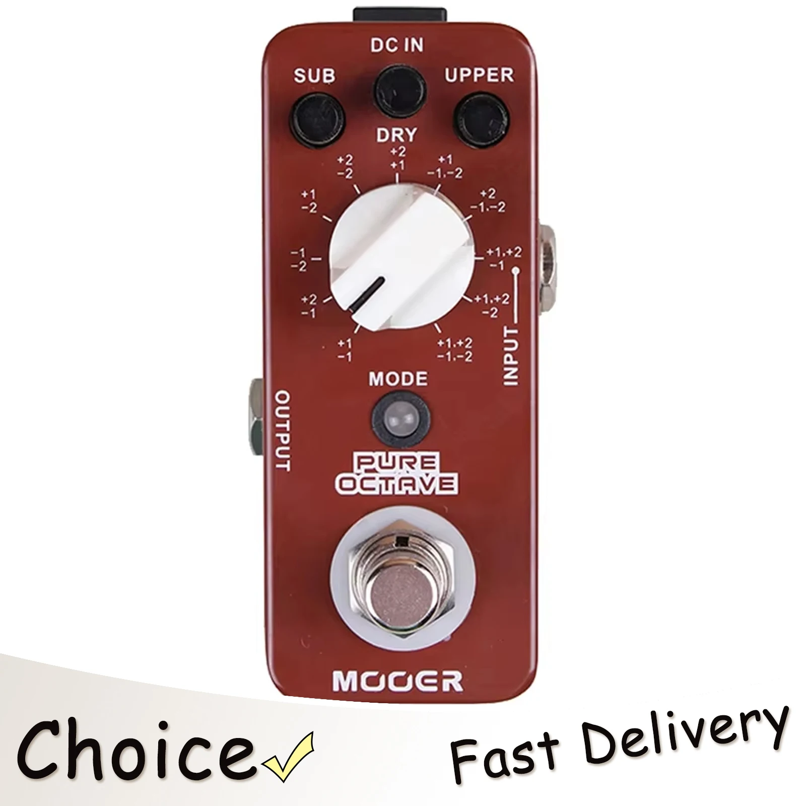 

MOOER Pure Octave Guitar Effect Pedal Pure Octave Effector 11 Octave Modes True Bypass Full Metal Shell Pedal Guitar Accessories