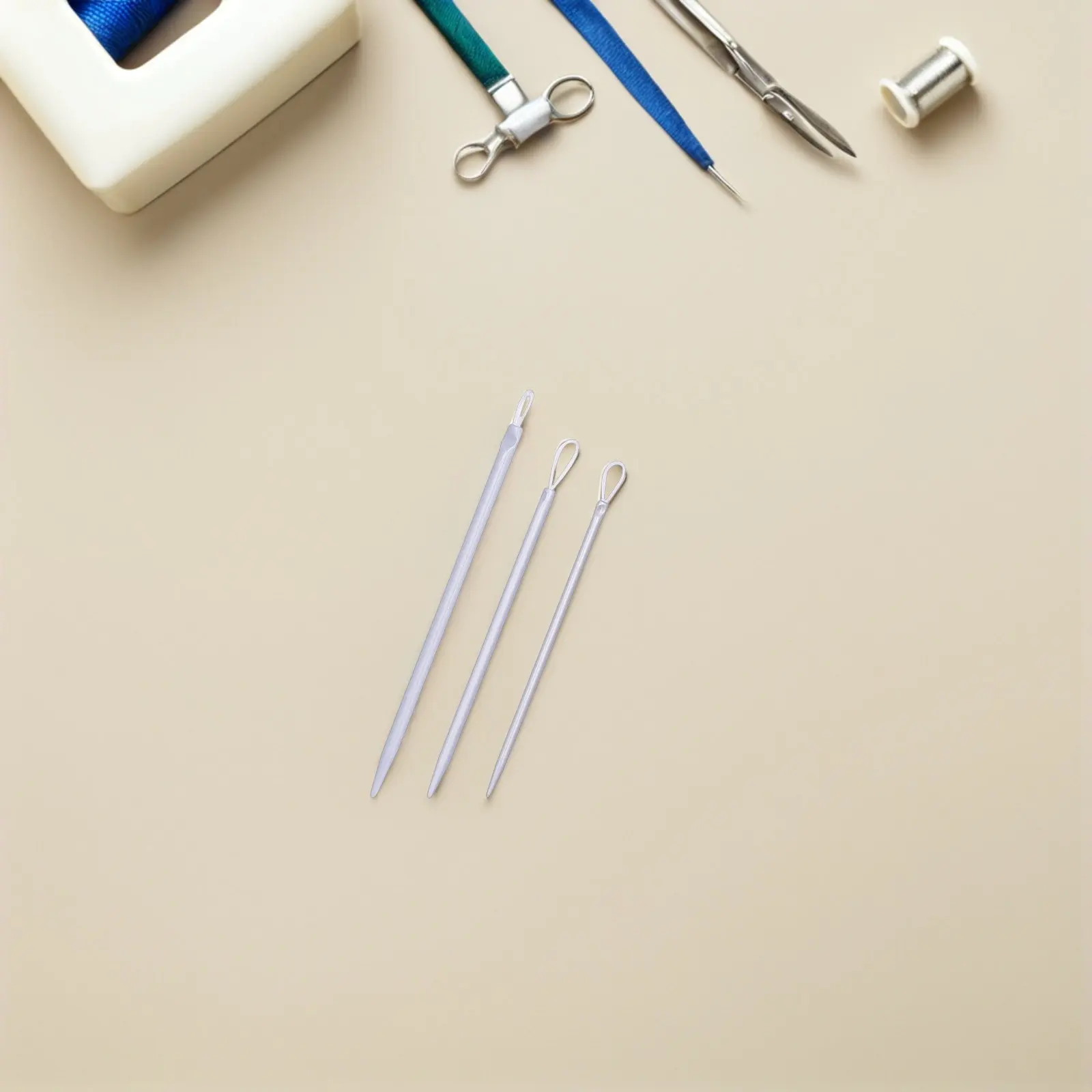 3Pcs Wool Yarn Threader Set Plastic Blunt Needles for Knitting Embroidery Cross Stitch Sewing Supplies Threading Tool Easy Grip