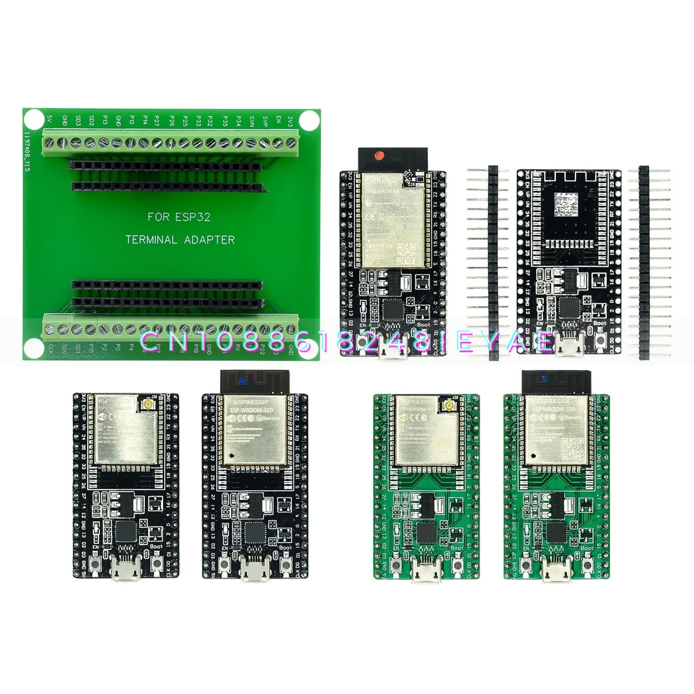 

ESP32-DevKitC Development Board ESP32 Baseplate Can Be Equipped with WROOM-32D/32U WROVER Module