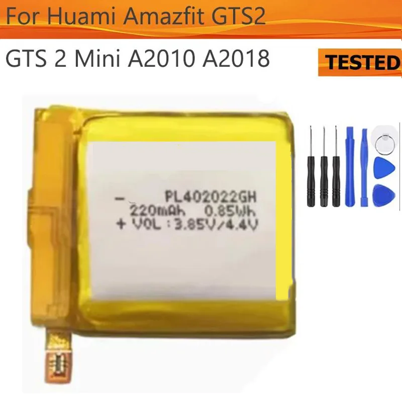 

Watch Battery For Huami Amazfit GTS2 GTS 2 Mini A2010 A2018 PL402022GH 220mAh 3.85V New Replacement
