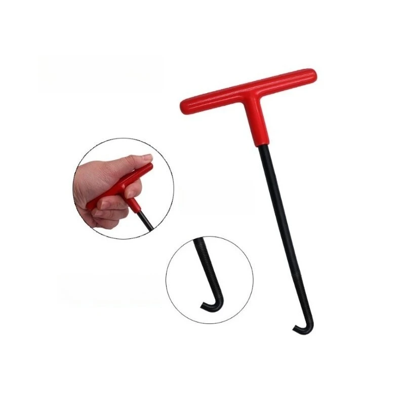 For Motorcycle Exhaust Spring Hook T Shaped Handle Exhaust Pipe Spring Puller Installer Hooks Repair Tool Springs Removal