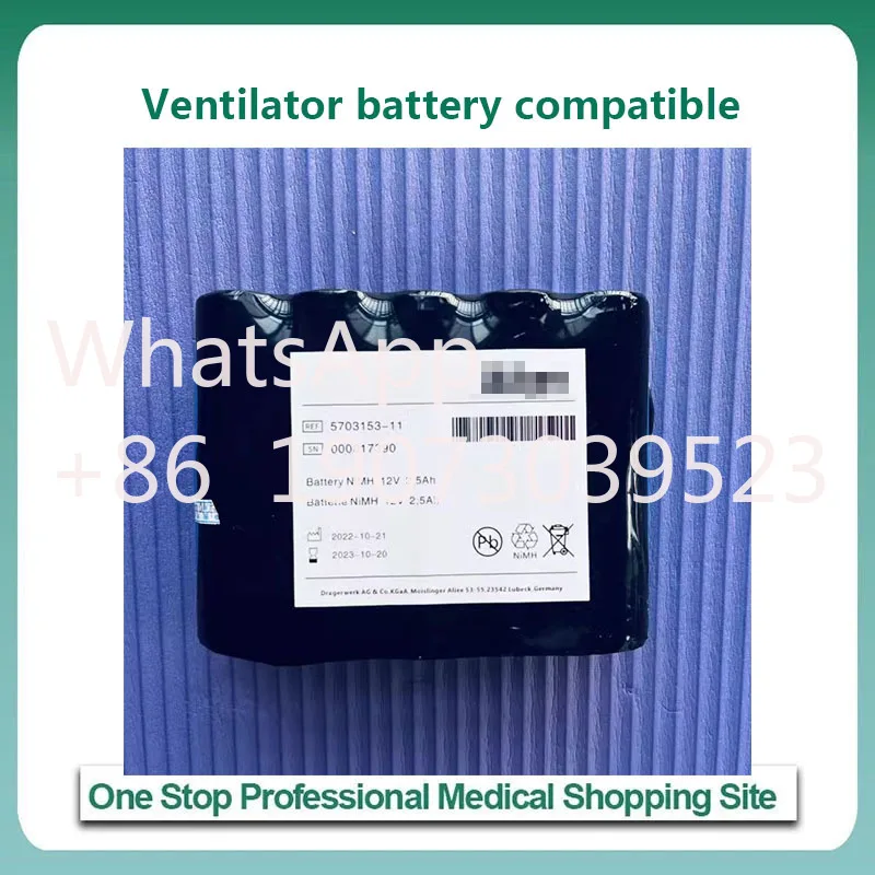 for  Drager Carina Ventilator battery Spare battery Compatible with stock