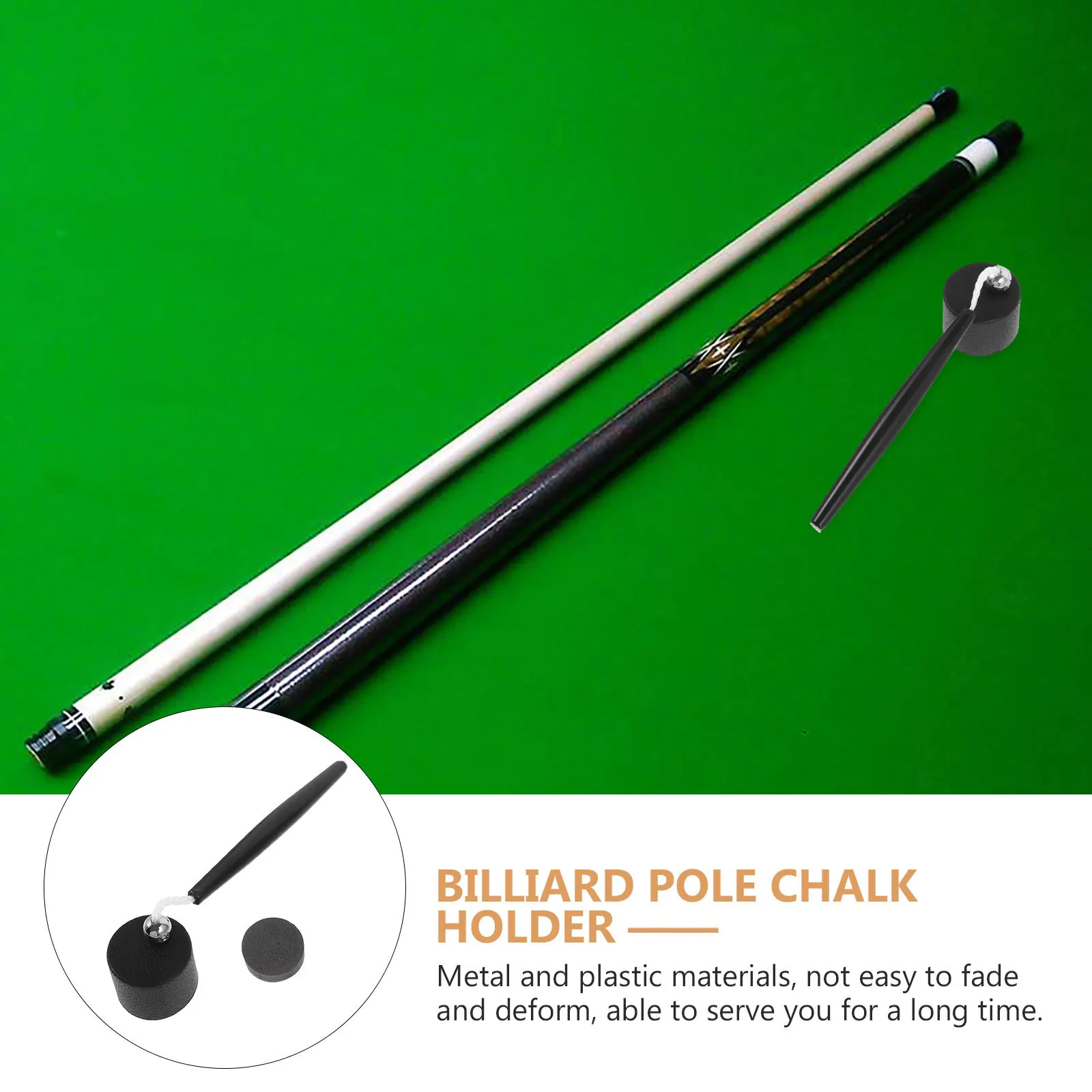 

Pool Chalk Holder Metal Tip Holder Strong Portable Billiard Supply for Snooker and Pool Players Ideal Gift Choice