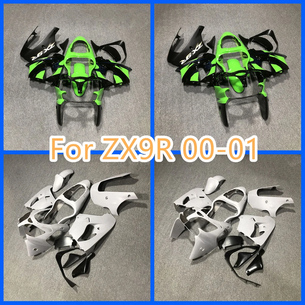 Bodywork for KAWASAKI ZX-9R 00 01 Fairing Kit ABS Plastic Road Racing Body Repair Aftermarket Parts 2001 2000 ZX9R Free Custom