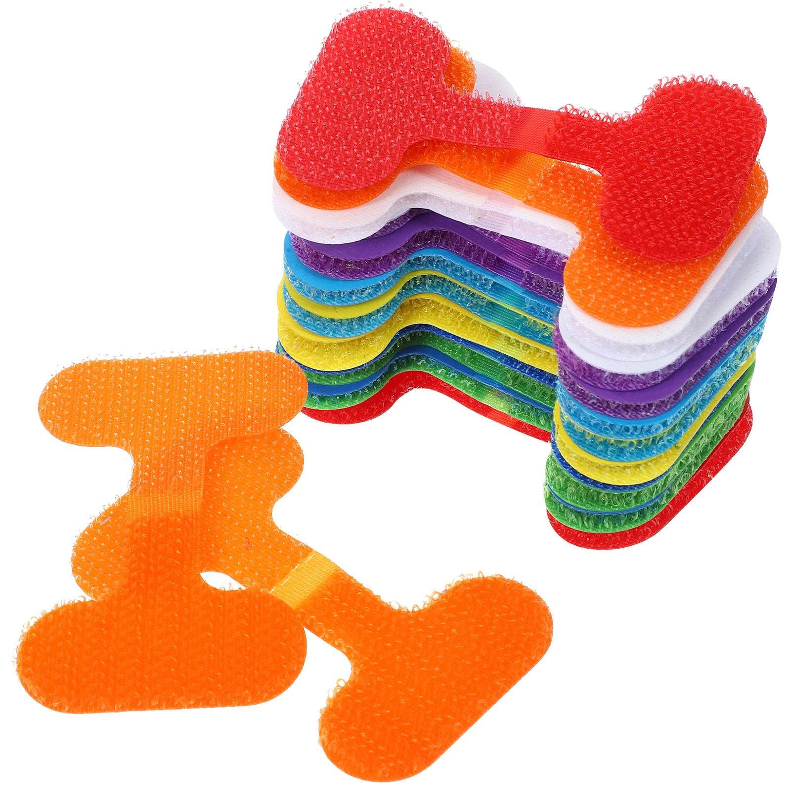 

24pcs Cable Ties Labels 9x2cm Colored Reusable Charging Data Line Straps Mark Tags For Cord Home Use