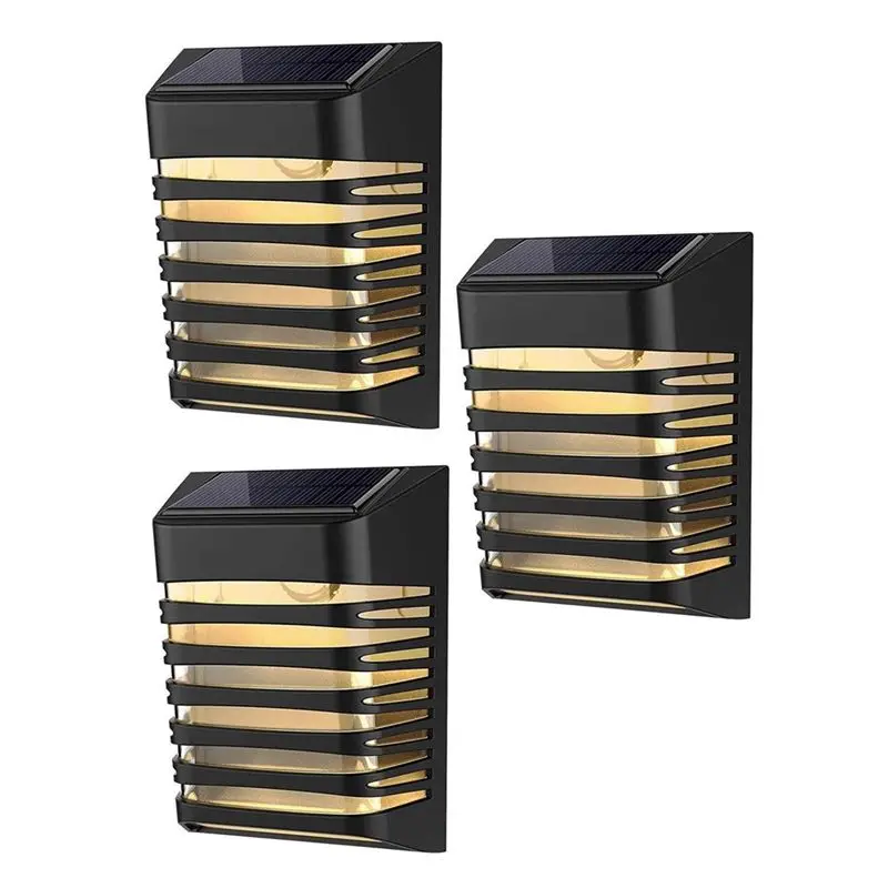 

Солнечные уличные светильники для безопасности, прожекторы IP54, уличные светильники на солнечной энергии с датчиком от заката до рассвета, настенные солнечные светильники - AT64