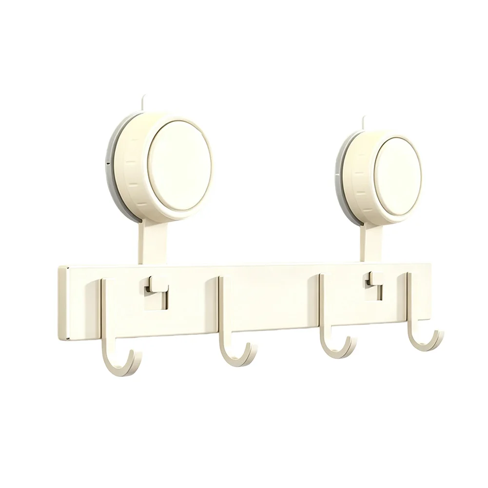 Reusable Suction Cup Coat Rack Wall Mount with Dual Hooks for Bathroom Kitchen Mirror Glass Door Towel Storage
