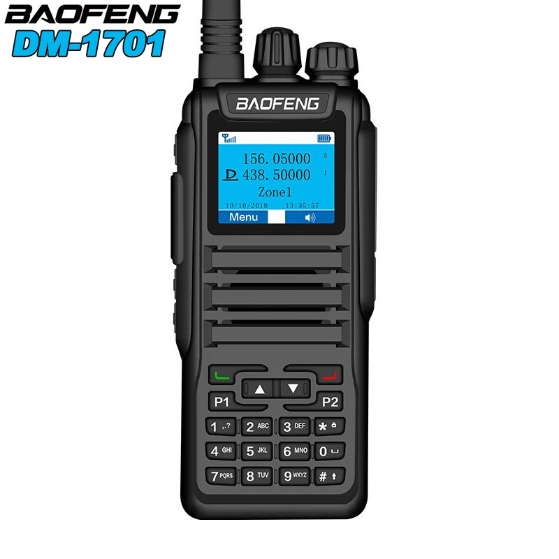 BAOFENG DM-1701 DMR Digital Walkie Talkie 5W Dual Band Open GD77 Dual Time Slot Analog Digital Tier 1&2 Two Way Radios