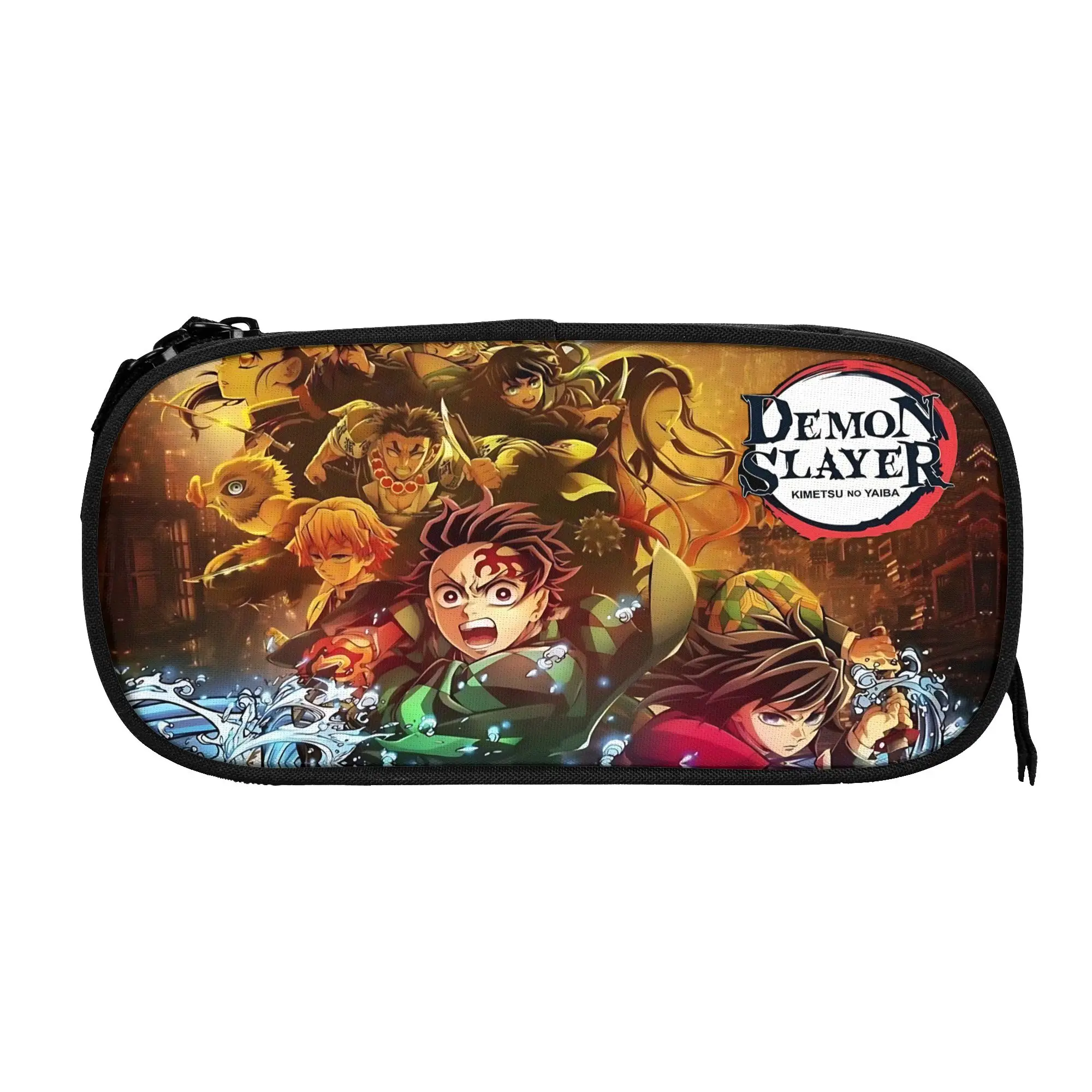 Custom Demon Slayer Large Capacity Bags for Child  School Pencil Bag for Boys Gilrs Kids