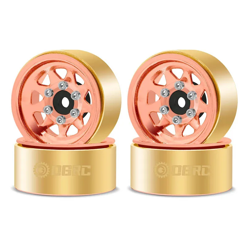 OGRC 1.0 Messing RC Diepe Schotel Velgen Beadlock Wielen voor 1/18 TRX4M 1/24 SCX24 C10 JLU Deadbolt Gladiator Bronco Crawler Auto