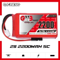 GAONENG GNB 2200mAh 2S 5C 10C 7.4V JR LiPo Battery for Transmitter and Receiver