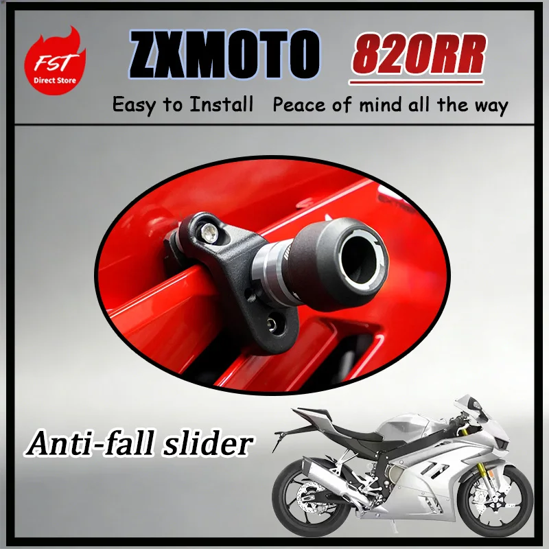 FOR ZXMOTO ZX820RR Matte Black Powder-Coated Safety Bar - Rustproof Weatherproof Daily Track Riding Durability Accessory