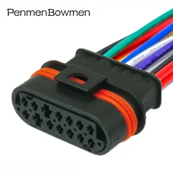 1 Set 14 Pin Car Diesel Parking Heater Electrical Cable Connectors Female Male Wire Harness Plug 225201040011 967526-1 732261-00