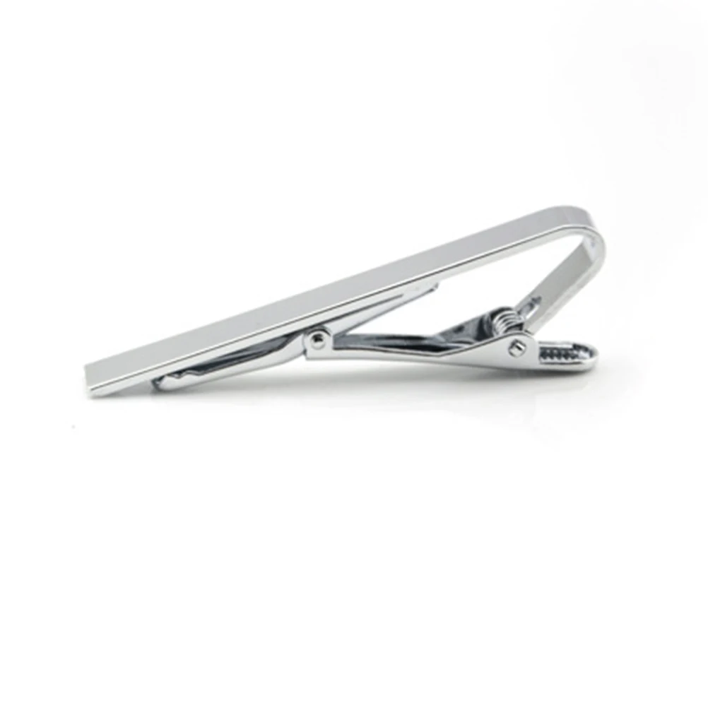 

Fashion Men Women Metal Simple Necktie Clasp Clip Clamp Pin (Silver)