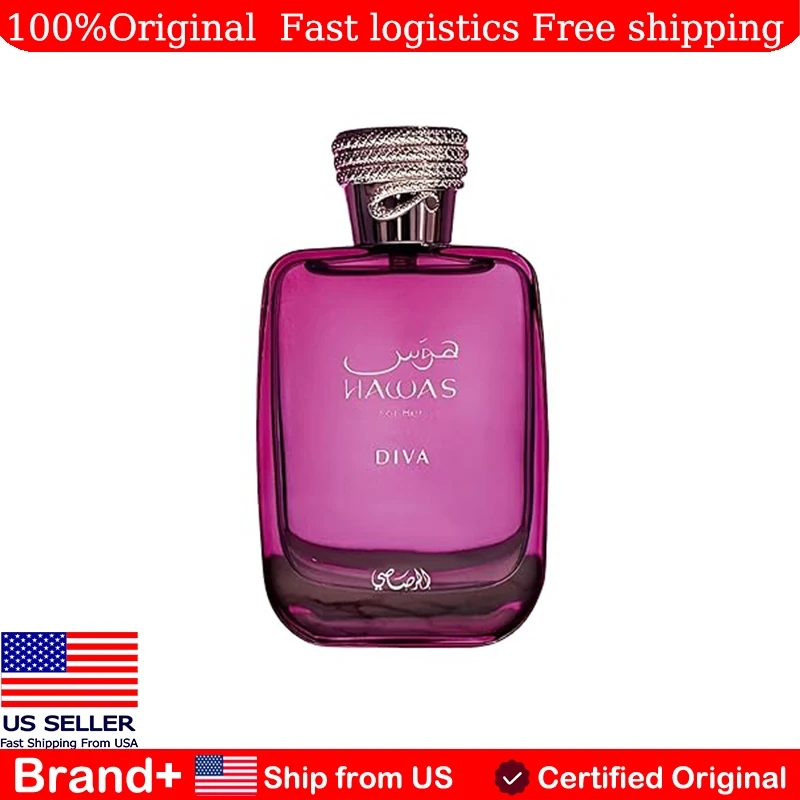

RASASI Hawas Diva Eau De Parfum 100ML Arabian Women's Perfume Long Lasting Fragrance Cologne Persistence Pheromone Portable