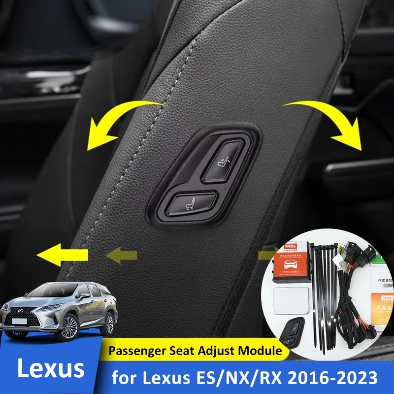 for Lexus 16-23 Passenger Seat Adjust Wireless Button for Lexus ES RX NX Co-Pilot Side Seat Power Switch Button Accessories