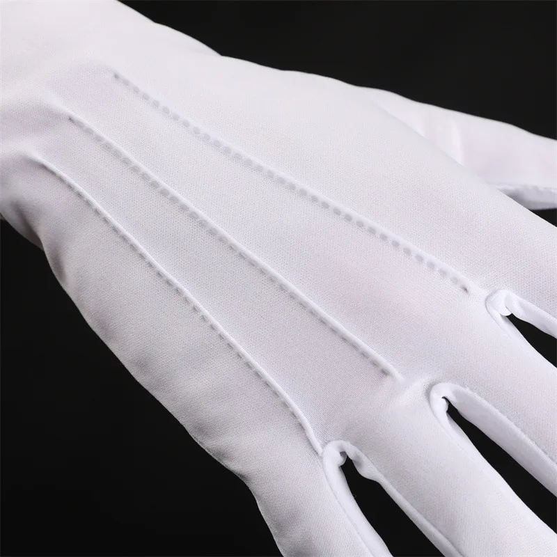 1PC White Cotton Work Gloves for Dry Hands Handling Film SPA Gloves Ceremonial High Stretch Gloves Household Cleaning Tools