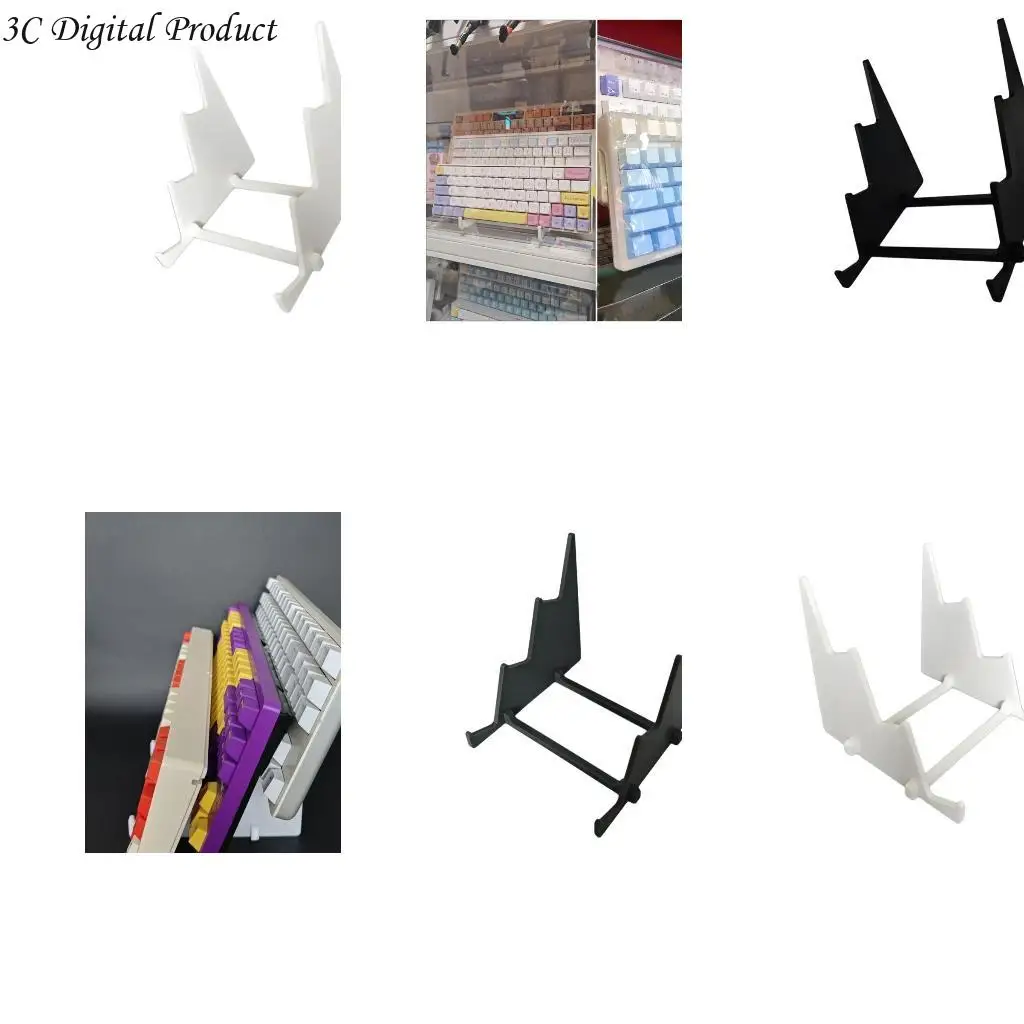 

Stylish 3Tier Keyboard Stand 3Level Keyboard Storage Shelf Holder For Enhances Desk Utilization And Neat Work Area Q84A