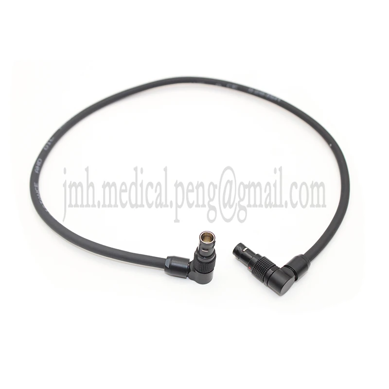 Black FSG With Cable 0B 2 3 4 5 6 7 9 Pin 360 degrees Adjustable Right Angle Male Plug Push-pull Self-Locking Connector